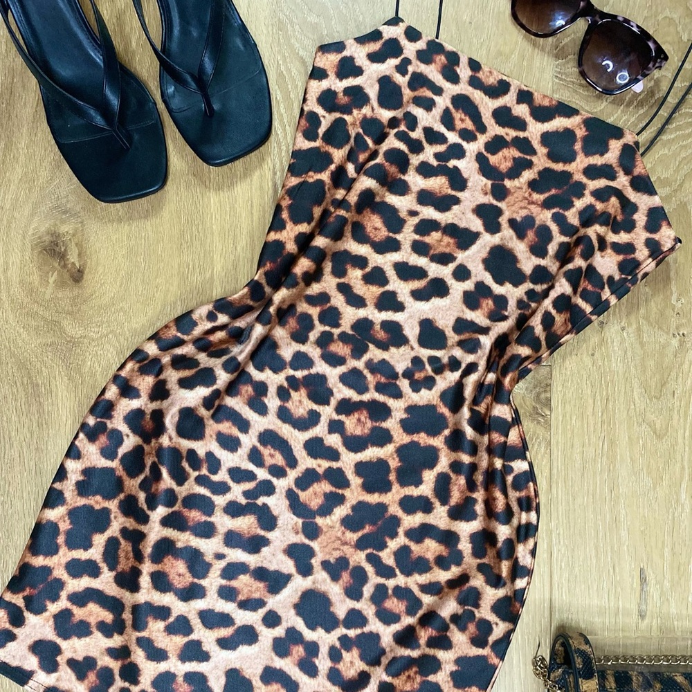 Leopard print dress